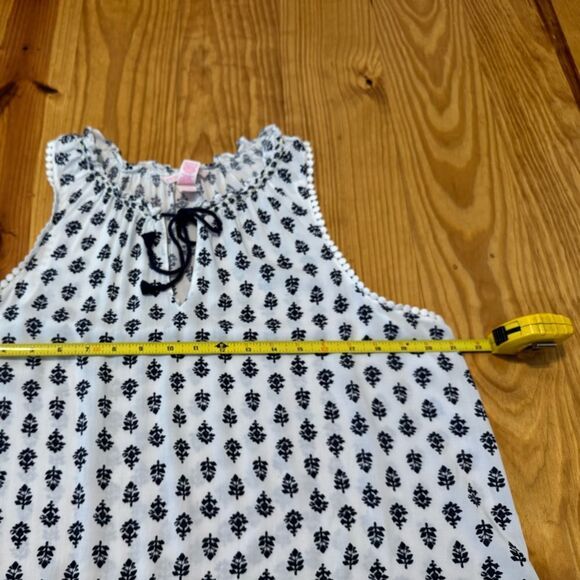 VICTORIAS SECRET Size LRG White Blue Leaf Print Nightgown Pajamas PJs VS Womens - Picture 10 of 11